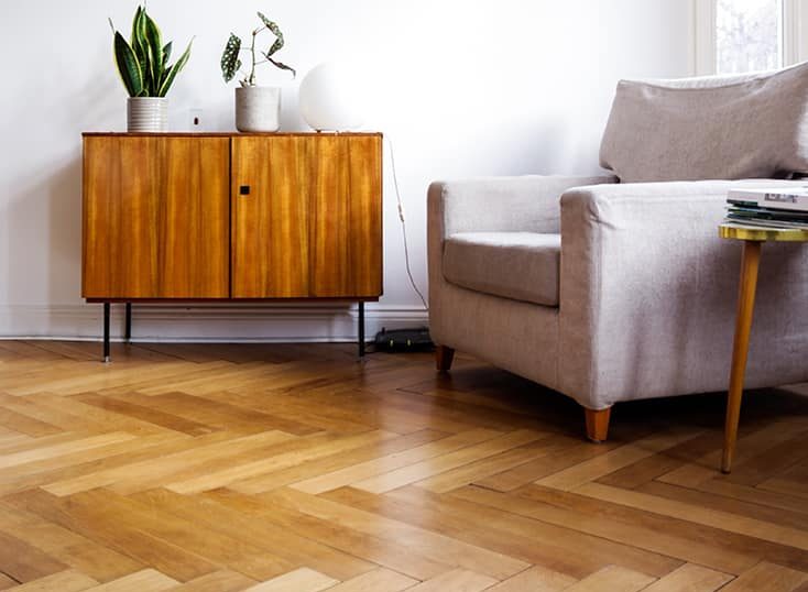 Slant styled wooden floor — Flooring Experts in Brisbane, QLD