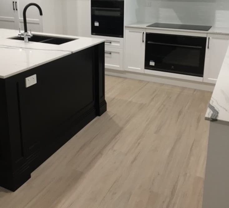 Timber floor for kitchen — Flooring Experts in Brisbane, QLD