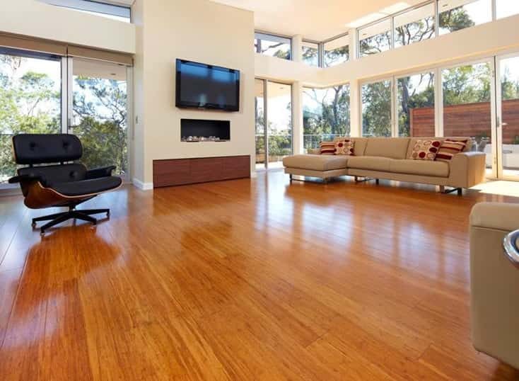 Brown wood floor — Flooring Experts in Brisbane, QLD