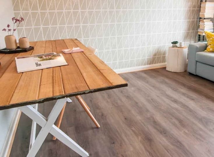 Wood Table and Floor — Flooring Experts in Brisbane, QLD